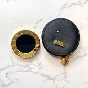 BVLGARI Magnetic Cosmetic Sliding Gold Mirror